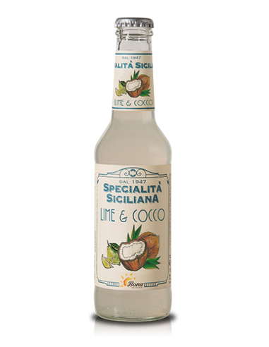 Lime & Coconut Juice - Premium Line Sicilian Specialty - Bibite Bona - Soft Drinks and Fruit Juices
