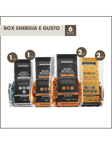 Mix Box Energia e Gusto Pasta Nutracentis - Pasta Natura Gluten Free - Pasta