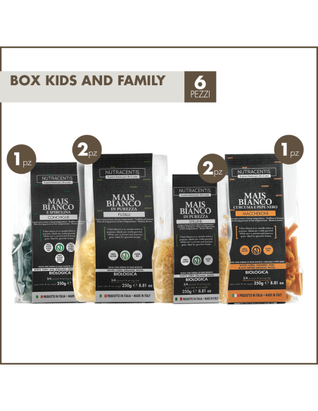 Mix box Kids and Family Pasta Nutracentis - Pasta Natura Gluten Free - Pasta