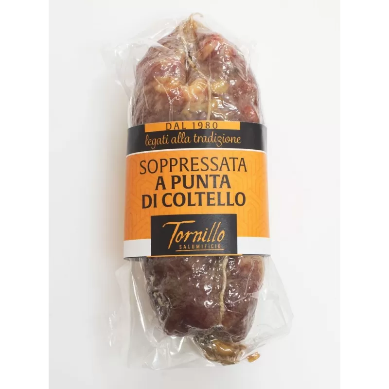Soppressata à la Pointe de Couteau - SALUMIFICIO TORNILLO S.r.l. - Charcuteries