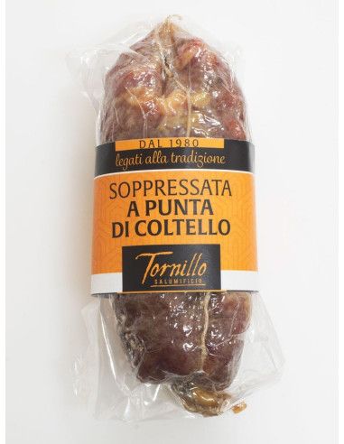 Soppressata a Punta di Coltello of Salumificio Tornillo - SALUMIFICIO TORNILLO S.r.l. - Cured Meat