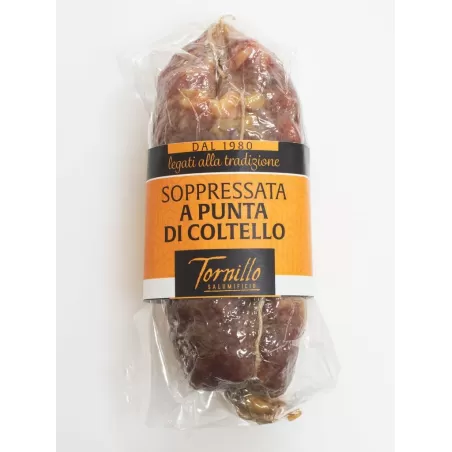 Soppressata a Punta di Coltello - SALUMIFICIO TORNILLO S.r.l. - Wurstwaren