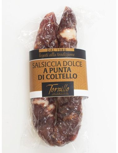 Salsiccia a Punta di Coltello of Salumificio Tornillo. - SALUMIFICIO TORNILLO S.r.l. - Cured Meat