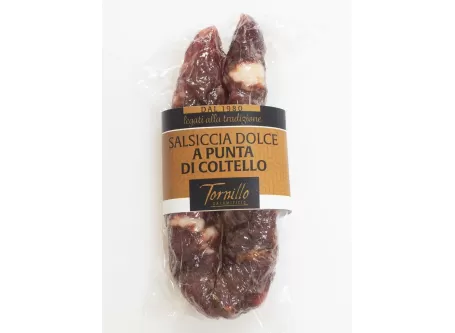 Salsiccia a Punta di Coltello - SALUMIFICIO TORNILLO S.r.l. - Wurstwaren Salsiccia a Punta di Coltello - SALUMIFICIO TORNILLO S.r.l. - Wurstwaren