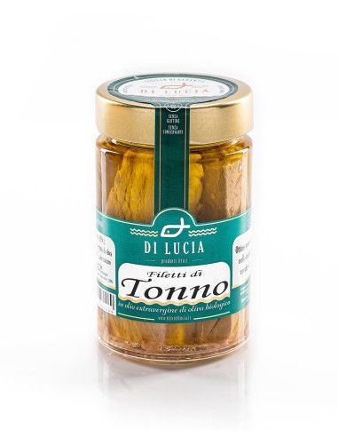Tuna Fillets in Organic Extra Virgin Olive Oil - Ittici di Lucia - Canned Fish