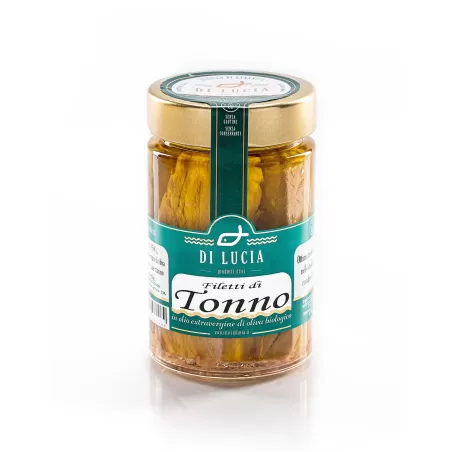 Tuna Fillets in Organic Extra Virgin Olive Oil - Ittici di Lucia - Canned Fish