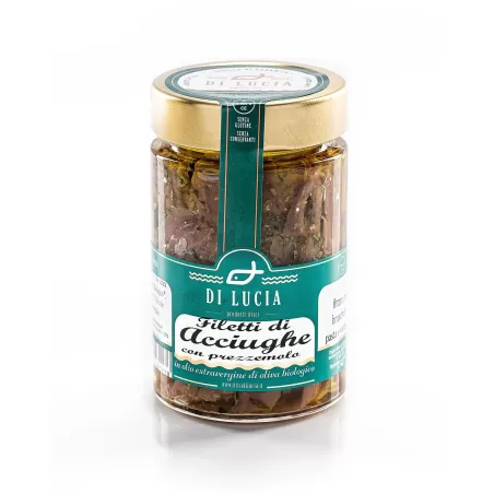 Filets d'Anchois au Persil Bio - Ittici di Lucia - Conserves de Poisson