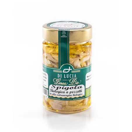 Morceaux de Bar en huile d'olive bio - Ittici di Lucia - Conserves de Poisson