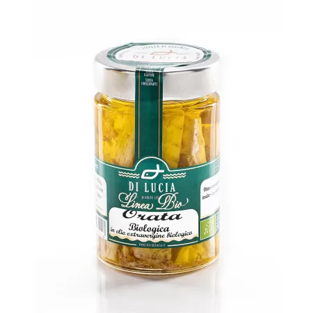 Filets de Dorade Bio dans l'Huile d'Olive Extra Vierge - Ittici di Lucia - Conserves de Poisson