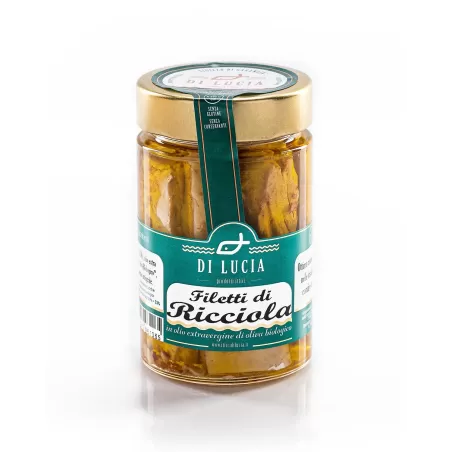 Amberjack fillets in Organic Extra Virgin Olive Oil - Ittici di Lucia - Canned Fish