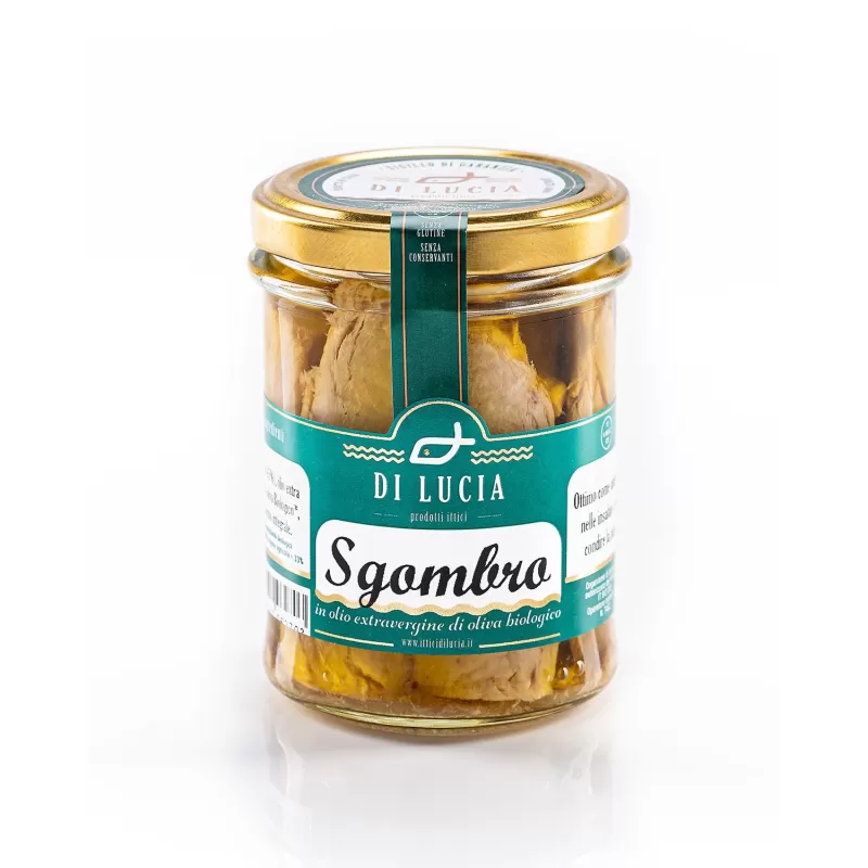 Mackerel Fillets in Organic Extra Virgin Olive Oil - Ittici di Lucia - Canned Fish