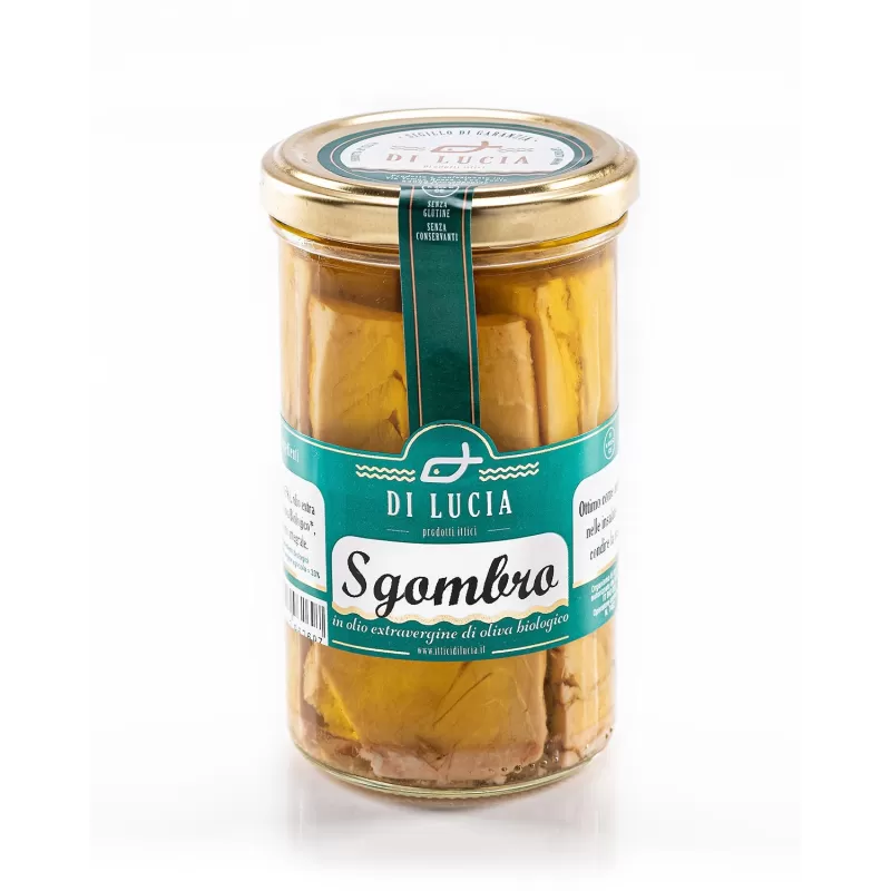 Filetti di Sgombro in Olio Evo BIO - Ittici di Lucia - Conserve di Pesce