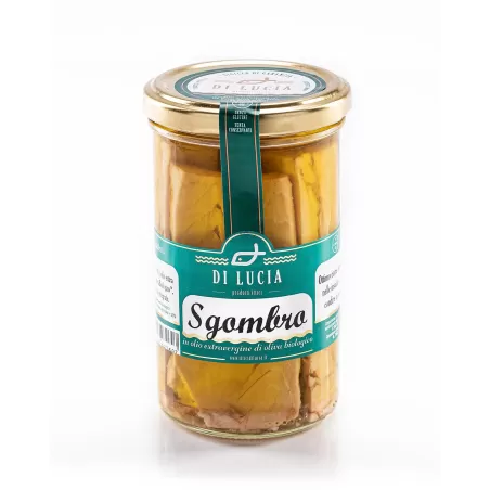 Mackerel Fillets in Organic Extra Virgin Olive Oil - Ittici di Lucia - Canned Fish