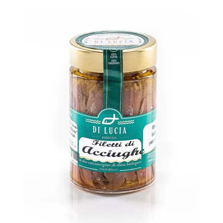 Filets d'Anchois à l'Huile d'Olive Bio - Ittici di Lucia - Conserves de Poisson
