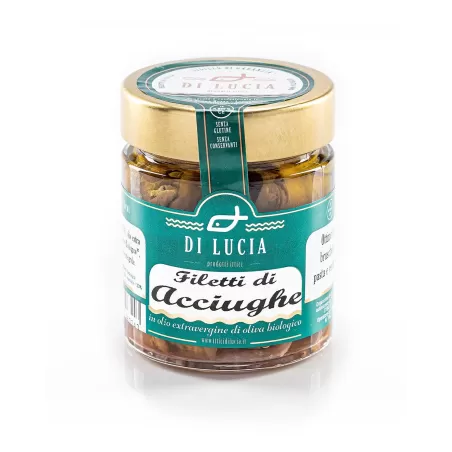 Anchovy Fillets in Organic Extra Virgin Olive Oil - Ittici di Lucia - Canned Fish