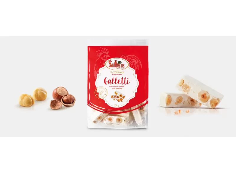 Galletti- torroncini friabili con nocciole - Sebaste - Torroni