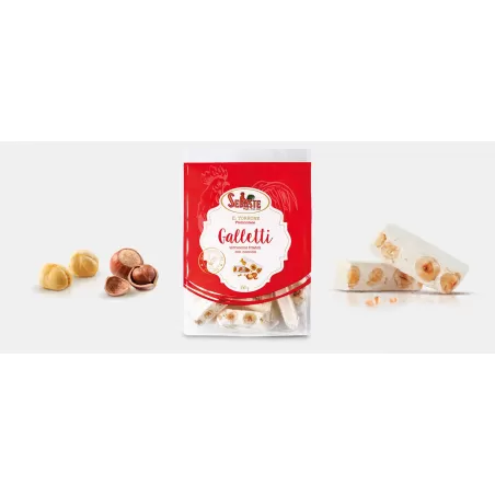 Galletti - crumbly nougat with hazelnuts - Sebaste - Nougats