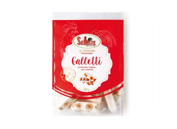 Galletti - torroncini friables aux noisettes - Sebaste - Torroni