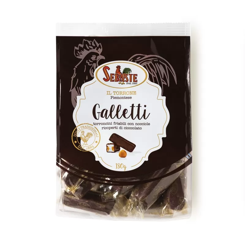 Cockerels covered with extra dark chocolate - Sebaste - Nougats