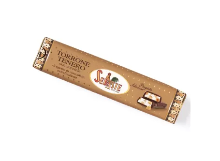 Weicher Nougat Überzogen mit Zartbitterschokolade - Edle Linie - Sebaste - Torrone