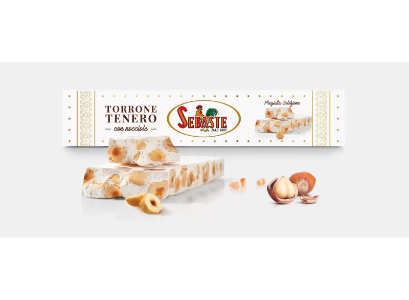 Torrone Tenero con nocciole - astuccio - 90 g Sebaste - Sebaste - Torroni