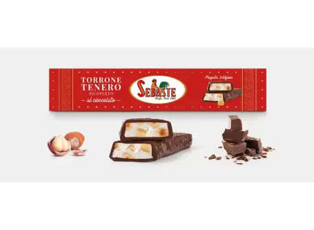 Soft Nougat Covered with Chocolate - Precious line - Sebaste - Nougats