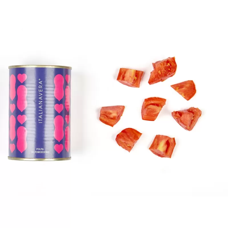 Tomato Pulp - Veropop Line - 12 Cans - Italiana Vera - Sauces and Tomato Sauces