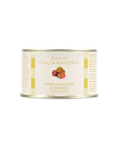 Natural Roasted Peppers 400 g - 6 cans - Italiana Vera - Sauces and Tomato Sauces