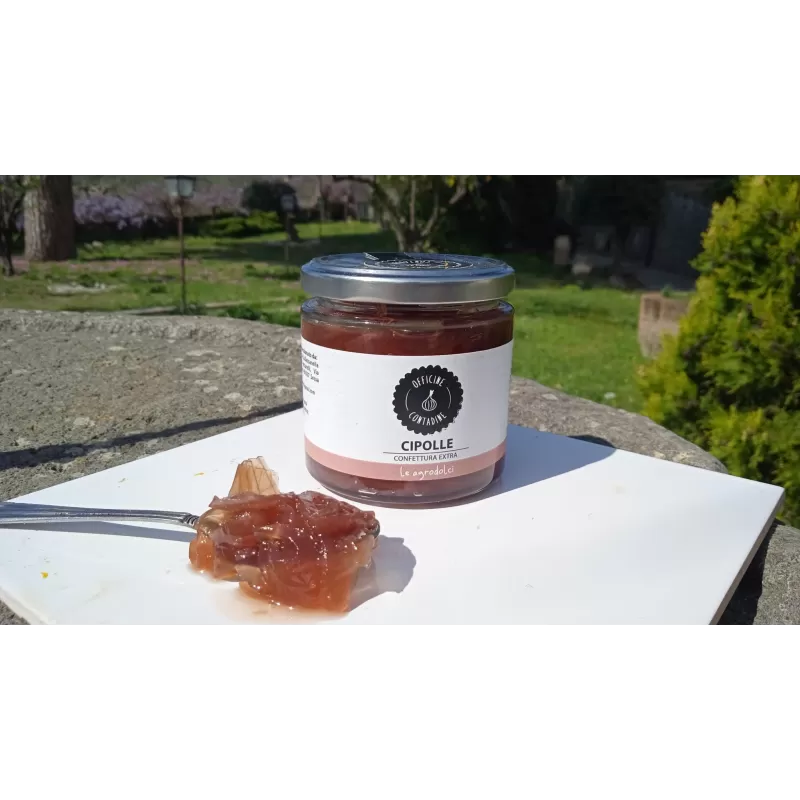 Rote Zwiebelmarmelade - 230 g - Officine Contadine - Konfitüren