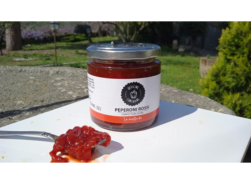 Red Peppers Jam - 230 g - Officine Contadine - Jams