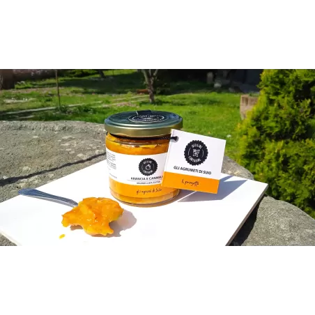 Orangenmarmelade mit Zimt - 230 g - Officine Contadine - Marmeladen und eingelegte Früchte