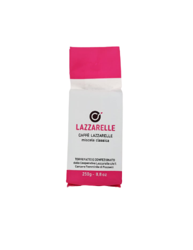 Lazzarelle Ground Coffee Classic Blend - Cooperativa Lazzarelle - Coffee beans, ground coffee and coffee pods