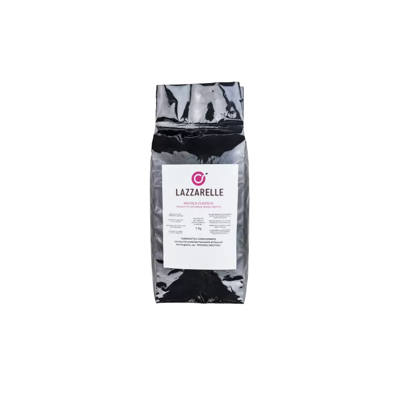 Roasted Lazzarelle Coffee Beans Classic Blend 1kg - Cooperativa Lazzarelle - Coffee beans, ground coffee and coffee pods