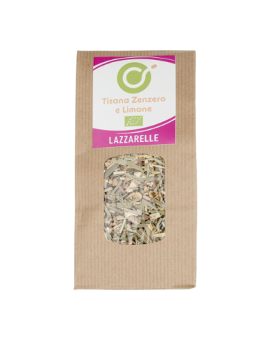 Organic Ginger and Lemon Herbal Tea - Cooperativa Lazzarelle - Tea, herbal teas and infusions