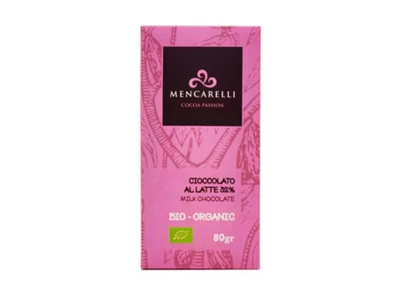 TAVOLETTA CIOCCOLATO AL LATTE 32% - BIOLOGICO - Mencarelli - Cioccolato