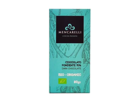 TAVOLETTA CIOCCOLATO FONDENTE 70% - BIOLOGICO - Mencarelli - Cioccolato
