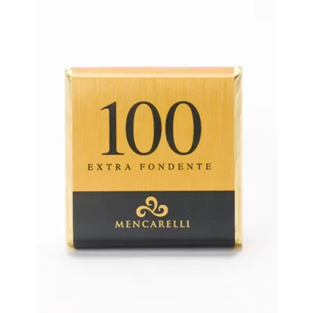 TABLETTE DE CHOCOLAT 50g - NOIR 100% - Mencarelli - Chocolat