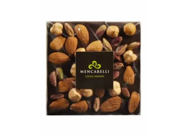 DARK CHOCOLATE BAR AND DRIED FRUIT - 80g - Mencarelli - Chocolate