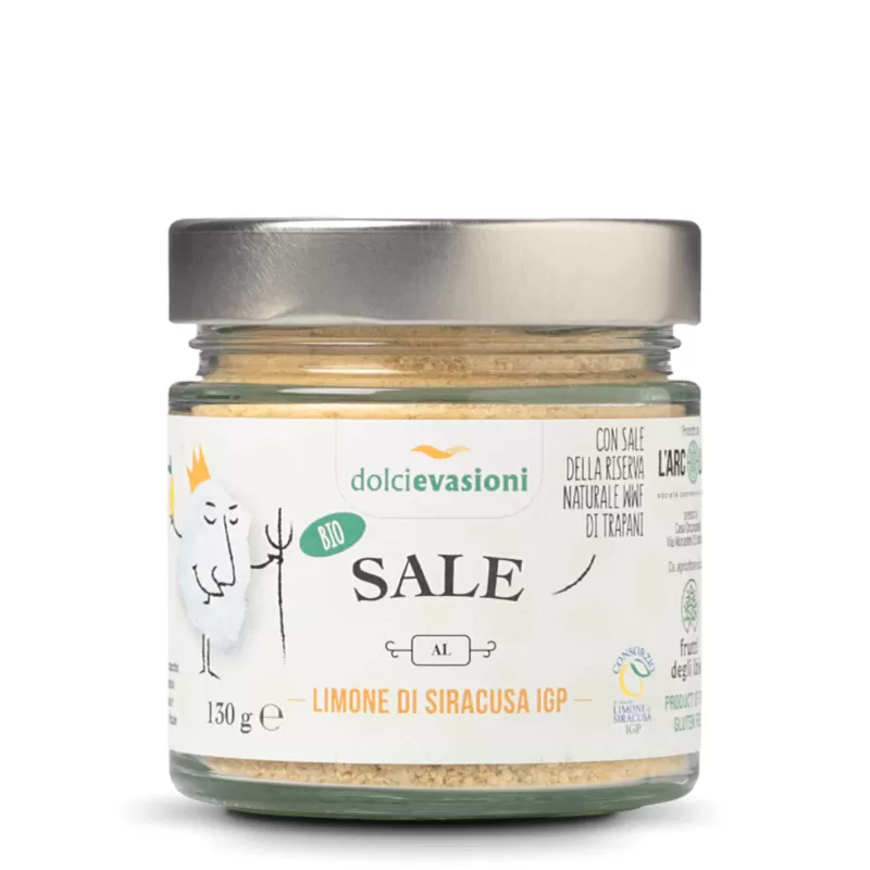 Sizilianisches Bio-Zitronensalz - L'Arcolaio cooperativa sociale - Salz und Gewürze