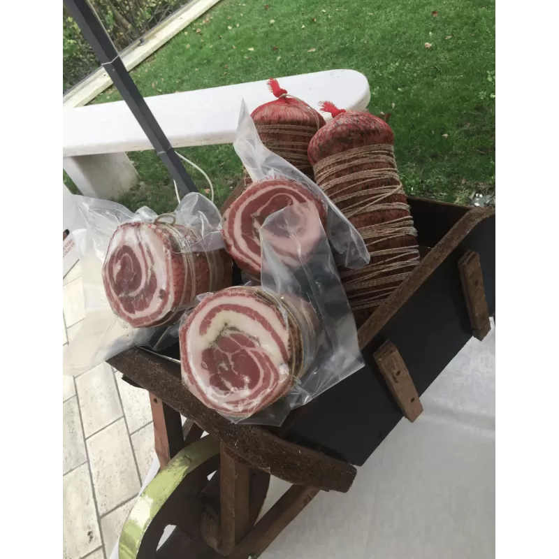 PANCETTA AROMATISÉE - SPÉCIALITÉ DE SANNIO de L'Artisan des Salu...