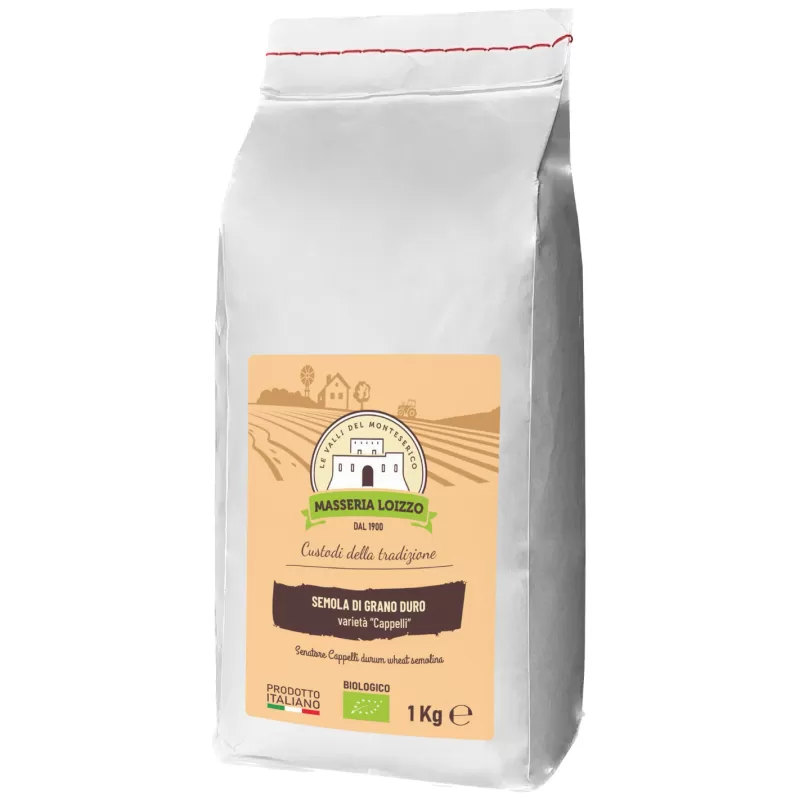 SEMOLINE DE BLÉ DUR CAPPELLI BIO - 5kg de Masseria Loizzo | StoreI...