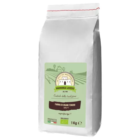FARINE DE BLÉ TENDRE TYPE 1 - 5KG de Masseria Loizzo | StoreItaly...