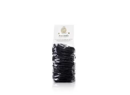 Squid Ink Tagliolini - 500g by Pastificio Pressenda | StoreItaly.org