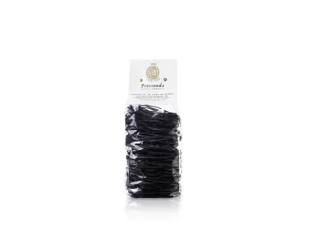 Squid Ink Tagliolini - 500g by Pastificio Pressenda | StoreItaly.org