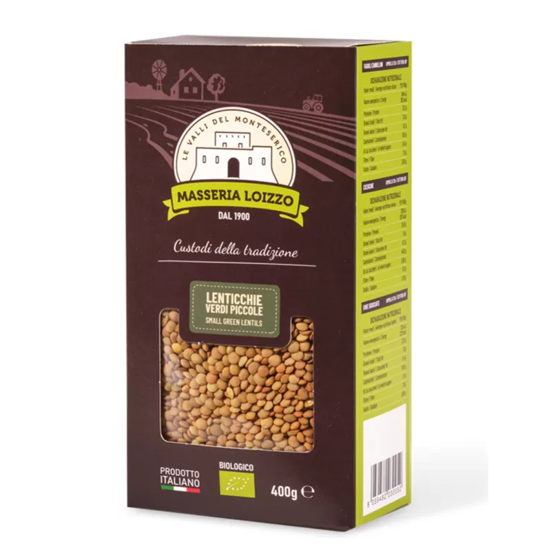 Bio Grüne Linsen von Masseria Loizzo | StoreItaly.org