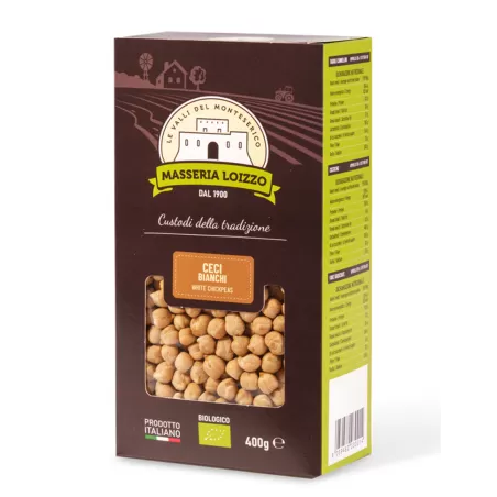 Weiße Bio-Kichererbsen von Masseria Loizzo | StoreItaly.org
