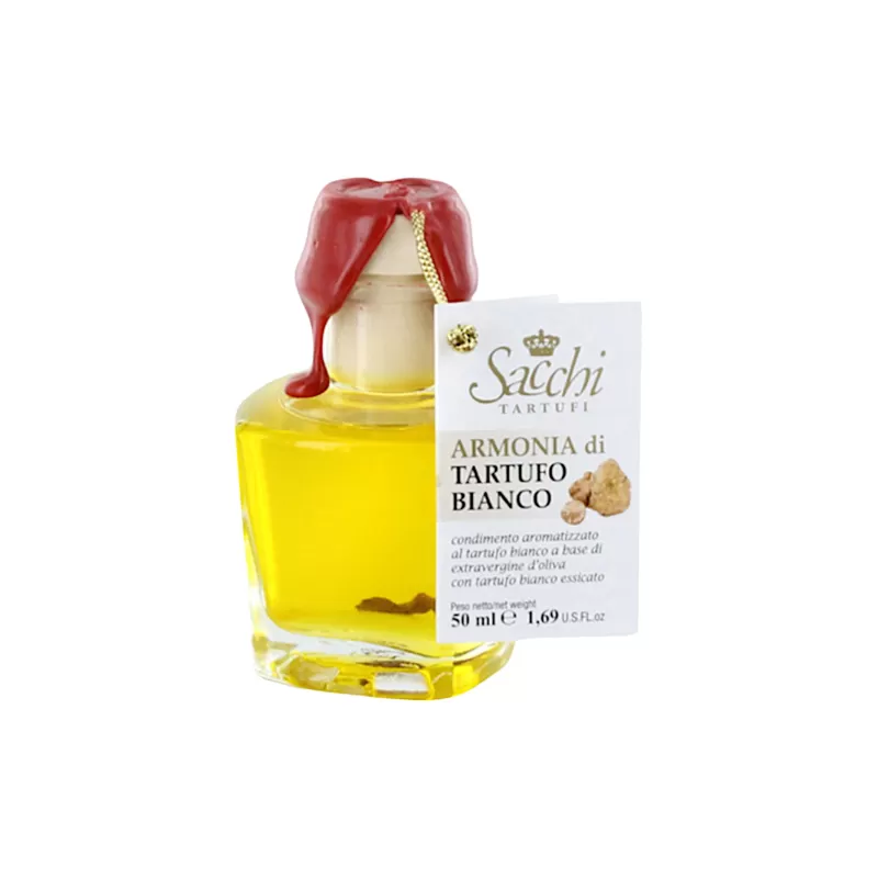 Huile à la truffe blanche avec truffe séchée - 50ml de Sacchi Tartu...