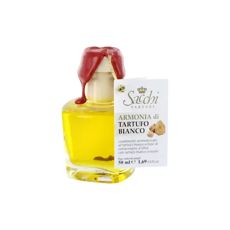 Huile à la truffe blanche avec truffe séchée - 50ml de Sacchi Tartu...