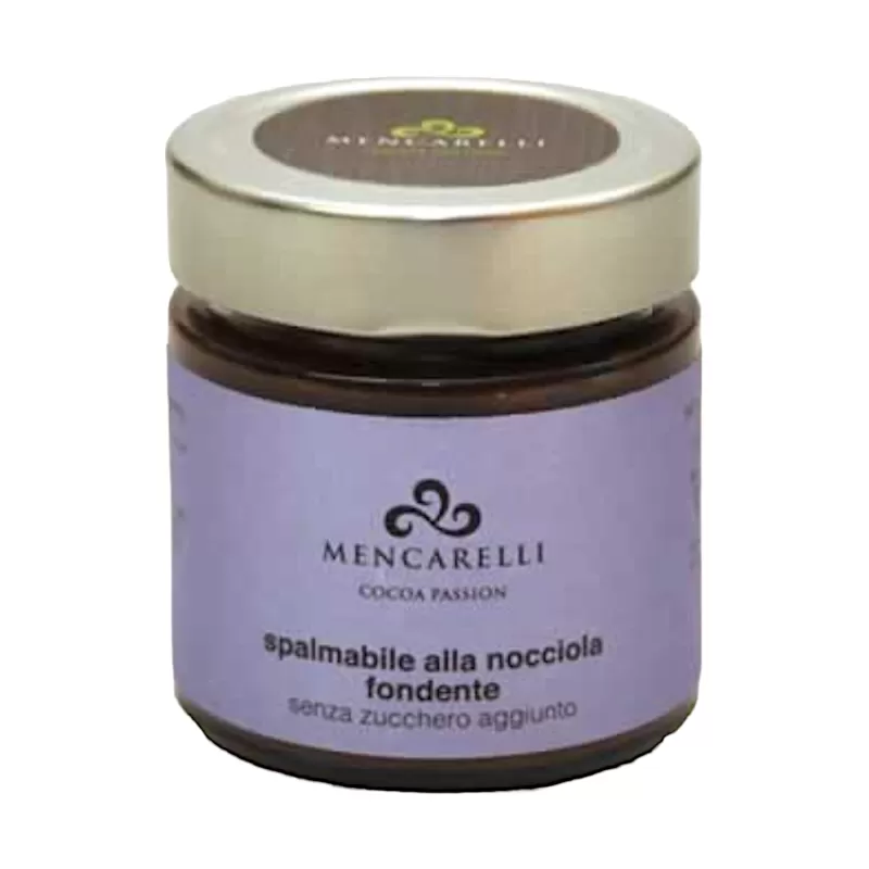 DARK HAZELNUT SPREAD - SUGAR FREE 200g by Mencarelli | StoreItaly.org