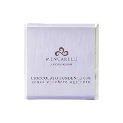 Tablette de chocolat 50g Fondant sans sucre 60% de Mencarelli | S...
